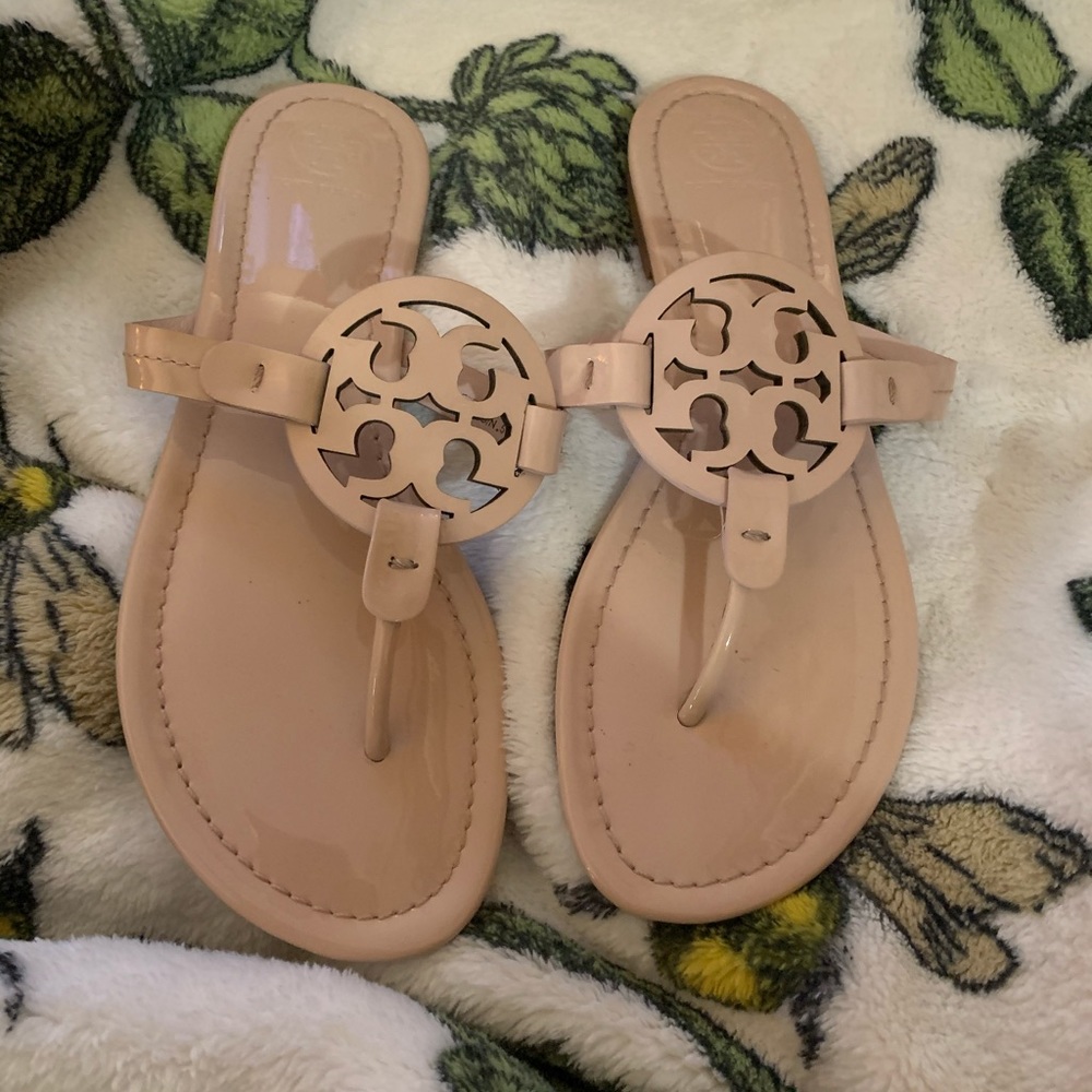 Tory Burch Nude Patent Millers 8
